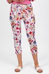 Printed Skinny Leg 7/8 Length Lightweight Pull On 