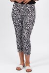 Printed Skinny Leg 7/8 Length Lightweight Pull On 