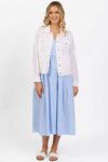 Linen Jacket with Frayed Seams