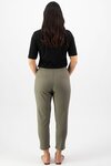 7/8 Length Skinny Leg Elastic Waist Pant 