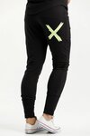 Apartment Pants (Black w Lime X)