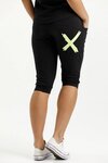 3/4 Apartment Pants (Black w Lime X)