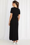 Taken Black Crew Neck SS Knit Dress