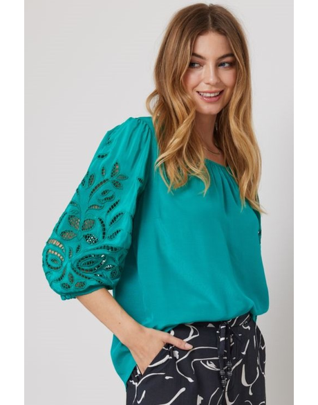 Lorne Embroidered Top