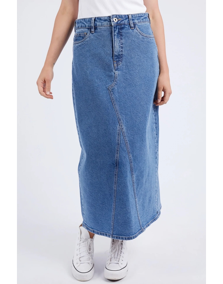 Zoe Midi Denim Skirt