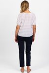 Plain V Neck Top with Floaty Sleeve