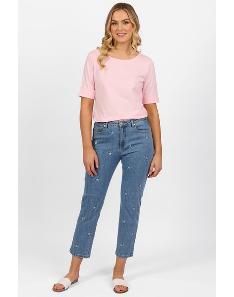 Slim Leg Ankle Grazer Jean