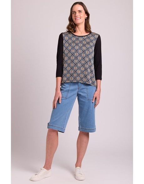 Top - Relaxed Fit, Contrast Front