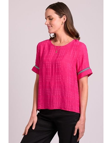 Top - Rib Trim, Step Hem