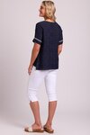 Top - Rib Trim, Step Hem