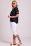 Top - Rib Trim, Step Hem