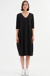 V Neck Diagonal Seam Dress