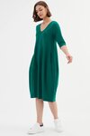 V Neck Diagonal Seam Dress