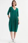 V Neck Diagonal Seam Dress