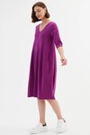 V Neck Diagonal Seam Dress