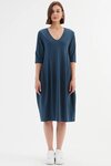 V Neck Diagonal Seam Dress