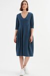 V Neck Diagonal Seam Dress