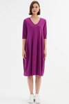 V Neck Diagonal Seam Dress