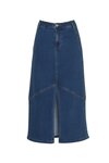 Moto Denim Skirt