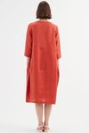 Diagonal Seam Linen Dress