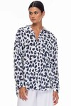 Defiant Shirt (Ivory/Midnight Leopard)