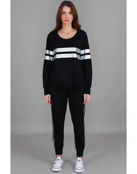 Theresa Two-Stripe Sweatshirt