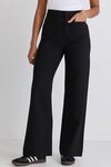 Zoey Black Tailored High Rise Wide Leg Pocket Pants