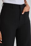 Zoey Black Tailored High Rise Wide Leg Pocket Pants