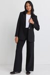 Zoey Black Tailored High Rise Wide Leg Pocket Pants