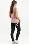 Apartment Pants (Black w Lilac X)