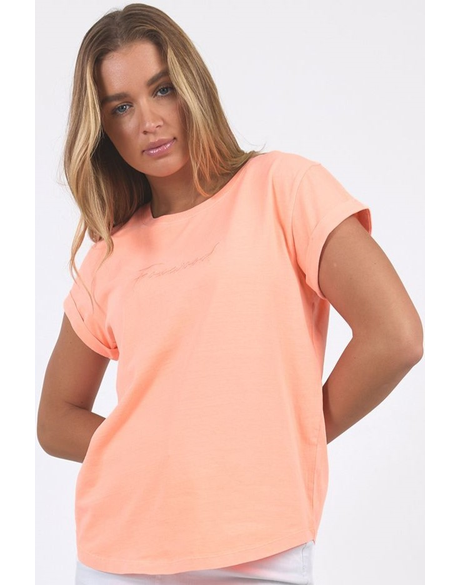 Signature Tee (Neon Peach)