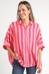 Palermo Stripe Shirt (Bittersweet/Strawberry Stripe)