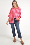 Palermo Stripe Shirt (Bittersweet/Strawberry Stripe)