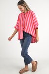 Palermo Stripe Shirt (Bittersweet/Strawberry Stripe)