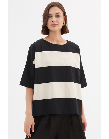 Boxy Stripe Top