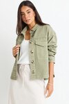 Echo Khaki Patch Pocket Denim Jacket