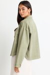 Echo Khaki Patch Pocket Denim Jacket