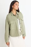 Echo Khaki Patch Pocket Denim Jacket