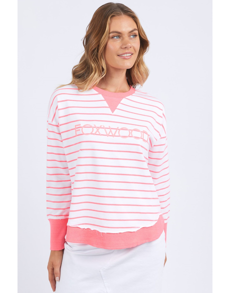 Simplified Crew Stripe (Neon Pink)