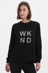 Embossed Metallic WKND Sweat