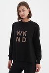 Embossed Metallic WKND Sweat