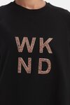 Embossed Metallic WKND Sweat