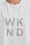 Embossed Metallic WKND Sweat