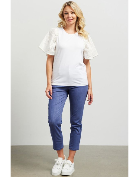 Tilly Top (White/White)