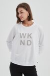 Embossed Metallic WKND 3/4 Crew