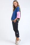 Mazie Colour Block Sweat (China Blue/Pretty Pink/Clover)