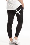 Apartment Pants - Black w/ White X