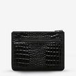 New Day Wallet (Black Croc Emboss)