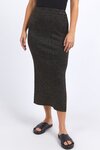 Tessa Metallic Knit Skirt