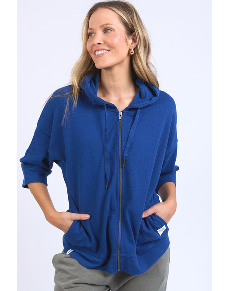 Beachy Zip Hoodie (China Blue)